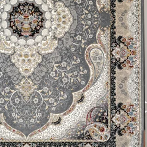 فرش 12 متری عالی مقام مدل سوگند دودی